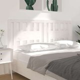  Uzglavlje bijelo 146 x 4 x 100 cm od masivne borovine | shoptok.hr