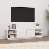 The Living Store TV omarica bela 156x40x40 cm trdna borovina - TV Omarica, (21376342) Cene