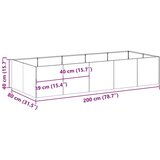 vidaXL Sadilica boja hrđe 200x80x40 cm od pohabanog čelika | shoptok.hr