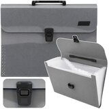  Organizator za mape za dokumente, 13 pretinaca, sivi, A4, držač | shoptok.hr