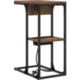 vidaXL Nočna omarica Dimljen hrast 41.5 x 26 x 60.5 cm Konstruiran les | Shoptok.si