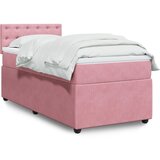 Maison Chic Box spring postelja - Vzmetna postelja z vzmetnico roza 100x200 cm žamet SL23963, (21880060) | Shoptok.si