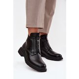 Boto Insulated Women's Boots with Zipper and Decorative Detail Black Roselle | Shoptok.si