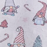 Catherine Lansfield Svetlo rožnata podaljšana posteljnina za zakonsko posteljo iz mikropliša 230x220 cm Festive Gnomes – | Shoptok.si