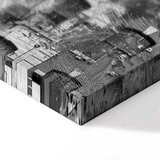  Slika - New York City Collage (5 Parts) Wide Black and White 200x100 Premium Print | shoptok.hr