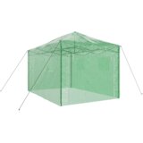 vidaXL Rastlinjak s streho Zelena 290 x 430 x 315 cm Jeklo | Shoptok.si