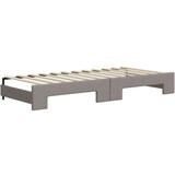  Izvlečna dnevna postelja s predali taupe 100x200 cm blago, (20938073) | Shoptok.si
