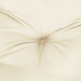  Jastuk za vrtnu klupu krem bijeli 180x(50+50)x7 cm od tkanine | shoptok.hr