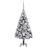 vidaXL Umestno božično drevo Zelena 120 cm PVC, jeklo in plastika | Shoptok.si
