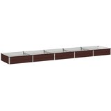  Povišeni vrtni krevet Smeđa 400 x 80 x 24 cm | shoptok.hr