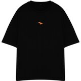 Trendyol Plus Size Black Oversize/Wide Cut 100% Cotton Dinosaur Embroidered T-Shirt | ePonuda.com