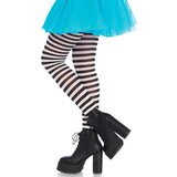 Leg Avenue Nylon Stripe Tights 7100 Black & White Cene