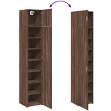 vidaXL Ozka omara za shranjevanje rjavi hrast 40x42,5x225 cm inž. les | Shoptok.si