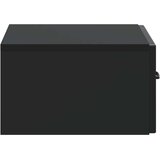  Noćni ormarić za montažu na zid 2 pcs Crna 49 x 34 5 x 20 cm | shoptok.hr