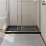  Pravokutna ABS tuš-kada crna 80 x 120 cm | shoptok.hr