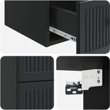  Noćni ormarić za montažu na zid 2 pcs Crna 33 x 34,5 x 40 cm | shoptok.hr