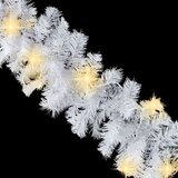 vidaXL božična girlanda z LED lučkami 20 m bela | Shoptok.si