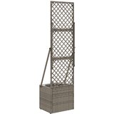  Vrtni saksija s rešetkom Siva 35 x 30 x 135 cm poliratan | Eponuda.com