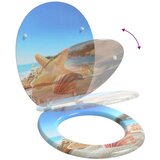  Toaletni pokrov s tiho zaporo Morska školjka 44 x 38 cm, (5000207986) | Shoptok.si