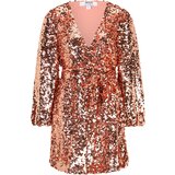 Dorothy Perkins Petite Koktejl obleka rožnato zlata | Shoptok.si