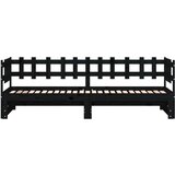  Dnevni ležaj na izvlačenje crni 2x(90x190) cm masivna borovina | shoptok.hr