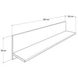 Woody Fashion Raf-11-Tt-1 Light Walnut Wall Shelf | ePonuda.com