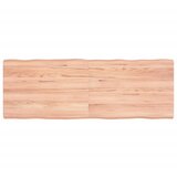 vidaXL Mizna plošča svetlo rjava 140x50x6 cm obdelana trdna hrastovina Cene