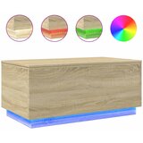 Furnova Klubska mizica z LED lučkami sonoma hrast 90x50x40 cm, (21914976) | Shoptok.si