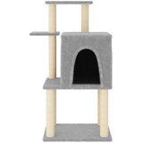  Penjalica za mačke sa stupovima za grebanje svjetlosiva 97 cm | Eponuda.com