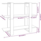 Ormarić za knjige / pregrada boja hrasta sonome 100x30x87 cm | shoptok.hr