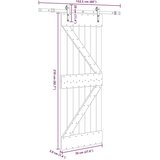 vidaXL Drsna vrata s kompletom vodil 70x210 cm trdna borovina | Shoptok.si