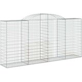 Obokane gabion košare 5 kosi 300x50x140/160 cm pocinkano železo | Shoptok.si