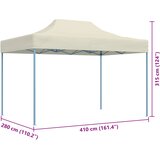 Šator za zabave Krema 280 x 410 x 315 cm Oxford tkanina | shoptok.hr