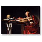  Slike na platnu michelangelo caravaggio - saint jerome writing () | shoptok.hr