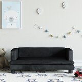 vidaXL Dječja fotelja crna 80 x 45 x 30 cm baršunasta | shoptok.hr