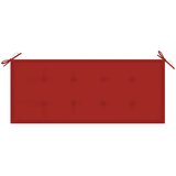  Klupa dvosjed s jastukom 120 cm masivno drvo eukaliptusa | shoptok.hr