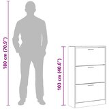  za cipele crna 63x24x103 cm konstruirano drvo | shoptok.hr