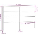  Uzglavlje 141 x 4 x 100 cm od masivne borovine | shoptok.hr
