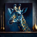  Dekorativna slika na platnu - premium art - towering majesty of giraffe | ePonuda.com