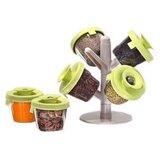 Pop up Spice Rack, stalak za začine sa vakuumskim poklopcima (pogledajte video) | shoptok.hr