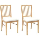  Trpezarijske stolice 2 pcs Prirodna 50 x 52 5 x 91 cm | shoptok.hr