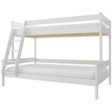Molarem Home Drveni dječji krevet na kat Familijne - bijeli - 190x120/90 cm - Dodatni krevet | shoptok.hr
