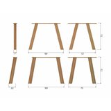 WOOOD Jedilna miza iz masivnega hrasta 100x180 cm Tablo – | Shoptok.si