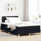 Box spring krevet s madracem Crna 120 x 190 cm tkanina | shoptok.hr