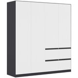XORA omara za oblačila, siva, bela | Shoptok.si