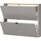 Germania Kremno bela preklopna/stenska omarica za čevlje v hrastovem dekorju 100x83x18 cm Ameca – | Shoptok.si