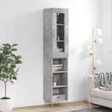 The Living Store Visoka omara betonsko siva 34,5x34x180 cm inženirski les - Visoka Omara, (21436191) Cene