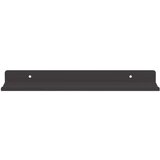  Polica na zidu s policom Zidne 2 pcs Crna 80 x 9 x 2.5 cm | shoptok.hr