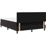 LED Box Spring Krevet s madracem Crna 140 x 190 cm Baršun | shoptok.hr
