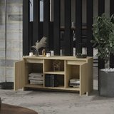 TV ormarić boja hrasta 102 x 37,5 x 52,5 cm konstruirano drvo | Shoptok.si
